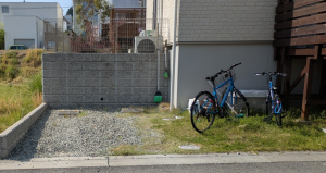 駐車場のコンクリート打設