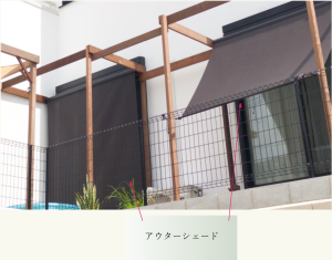 ＹＫＫ　アウターシェード　で　猛暑対策